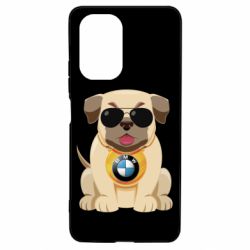 Чохол для Xiaomi Poco F3/K40 Dog with a collar BMW - PrintSalon