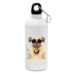 Фляга Dog with a collar BMW - PrintSalon