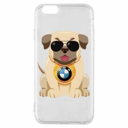Чохол для iPhone 6/6S Dog with a collar BMW - PrintSalon