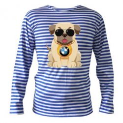 Тельняшка с длинным рукавом Dog with a collar BMW