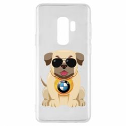 Чохол для Samsung S9+ Dog with a collar BMW - PrintSalon