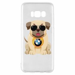 Чохол для Samsung S8 Dog with a collar BMW - PrintSalon
