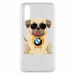 Чохол для Huawei P20 Dog with a collar BMW - PrintSalon