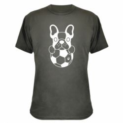 Камуфляжная футболка Dog with ball - PrintSalon