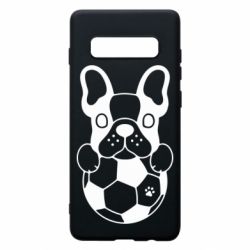 Чехол для Samsung S10+ Dog with ball - PrintSalon