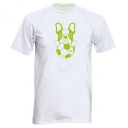 Мужская футболка для спорта Dog with ball - PrintSalon