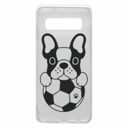 Чехол для Samsung S10 Dog with ball - PrintSalon