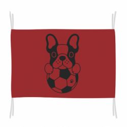Флаг Dog with ball - PrintSalon