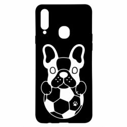 Чехол для Samsung A20s Dog with ball - PrintSalon