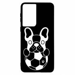 Чехол для Samsung S21 Dog with ball - PrintSalon