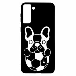 Чехол для Samsung S21+ Dog with ball - PrintSalon
