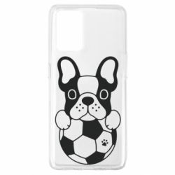Чехол для Oppo A74 4G Dog with ball - PrintSalon