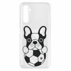 Чехол для Realme 6 Dog with ball - PrintSalon