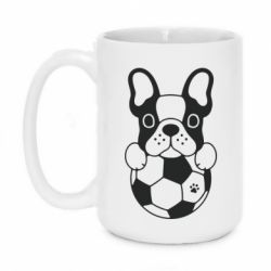 Чашка 420ml Dog with ball - PrintSalon