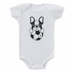 Детский бодик Dog with ball - PrintSalon