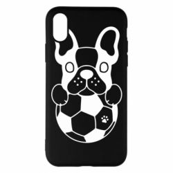Чехол для iPhone X/Xs Dog with ball - PrintSalon