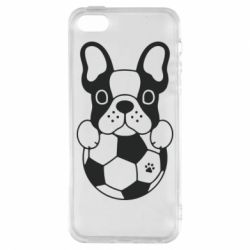 Чехол для iPhone5/5S/SE Dog with ball - PrintSalon