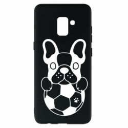 Чехол для Samsung A8+ 2018 Dog with ball - PrintSalon