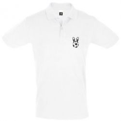 Мужское поло Dog with ball - PrintSalon