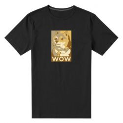 Мужская футболка премиум Doge wow meme - PrintSalon