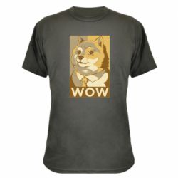 Камуфляжная футболка Doge wow meme - PrintSalon