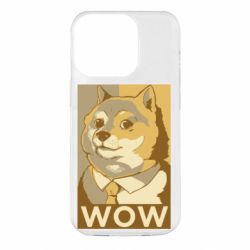 Чехол для iPhone 14 Pro Doge wow meme - PrintSalon