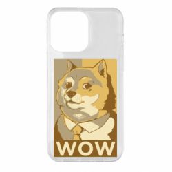 Чехол для iPhone 14 Pro Max Doge wow meme - PrintSalon