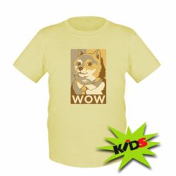 Детская футболка Doge wow meme - PrintSalon