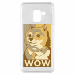 Чехол для Samsung A8 2018 Doge wow meme