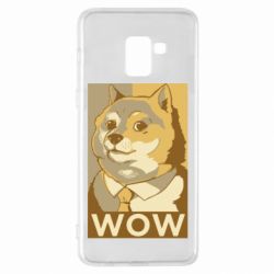 Чехол для Samsung A8+ 2018 Doge wow meme - PrintSalon