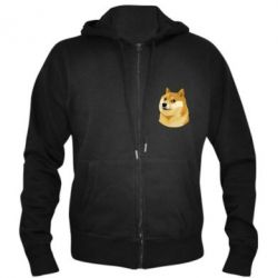 Мужское худи на молнии Doge - PrintSalon