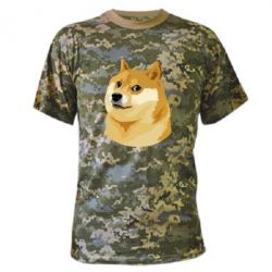 Камуфляжная футболка Doge - PrintSalon