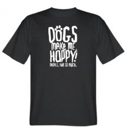 Чоловіча футболка Stedman Dogs make me happy! People, not so much - PrintSalon