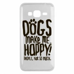 Чохол для Samsung J3 2016 Dogs make me happy! People, not so much - PrintSalon