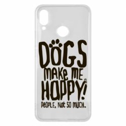 Чохол для Huawei P Smart Plus 2018 Dogs make me happy! People, not so much - PrintSalon