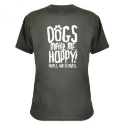 Камуфляжна футболка Dogs make me happy! People, not so much - PrintSalon