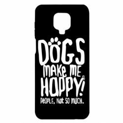 Чохол для Xiaomi Redmi Note 9S / 9Pro / 9Pro Max Dogs make me happy! People, not so much - PrintSalon