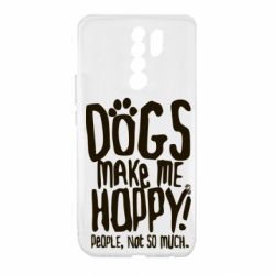 Чохол для Xiaomi Redmi 9 Dogs make me happy! People, not so much - PrintSalon