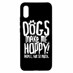 Чохол для Xiaomi Redmi 9a Dogs make me happy! People, not so much - PrintSalon