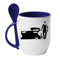 Чашка с ложкой Доминик Торетто - PrintSalon