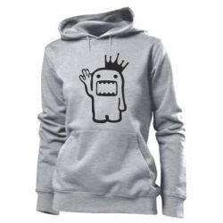 Женское худи Домо Кун с короной - PrintSalon