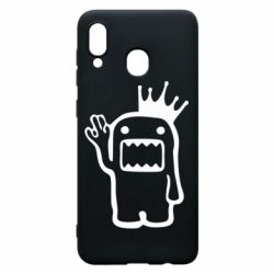 Чехол для Samsung A20 Домо Кун с короной - PrintSalon