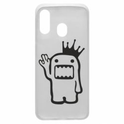 Чехол для Samsung A40 Домо Кун с короной - PrintSalon