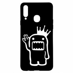 Чехол для Samsung A20s Домо Кун с короной - PrintSalon