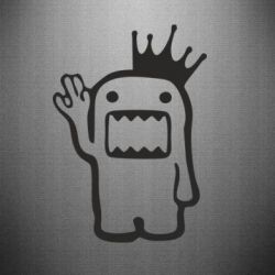 Наклейка Домо Кун с короной - PrintSalon