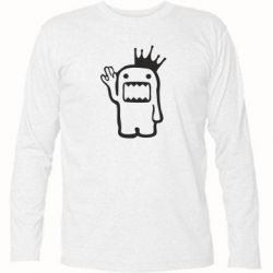 Футболка с длинным рукавом Домо Кун с короной - PrintSalon