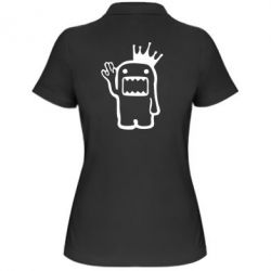 Женское поло Домо Кун с короной - PrintSalon