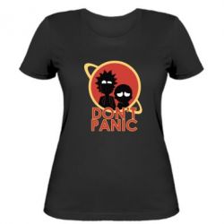 Женская футболка Don't Panic - PrintSalon