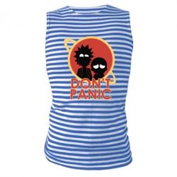 Майка-тельняшка Don't Panic - PrintSalon