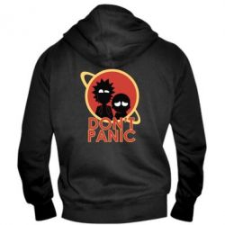 Мужское худи на молнии Don't Panic - PrintSalon